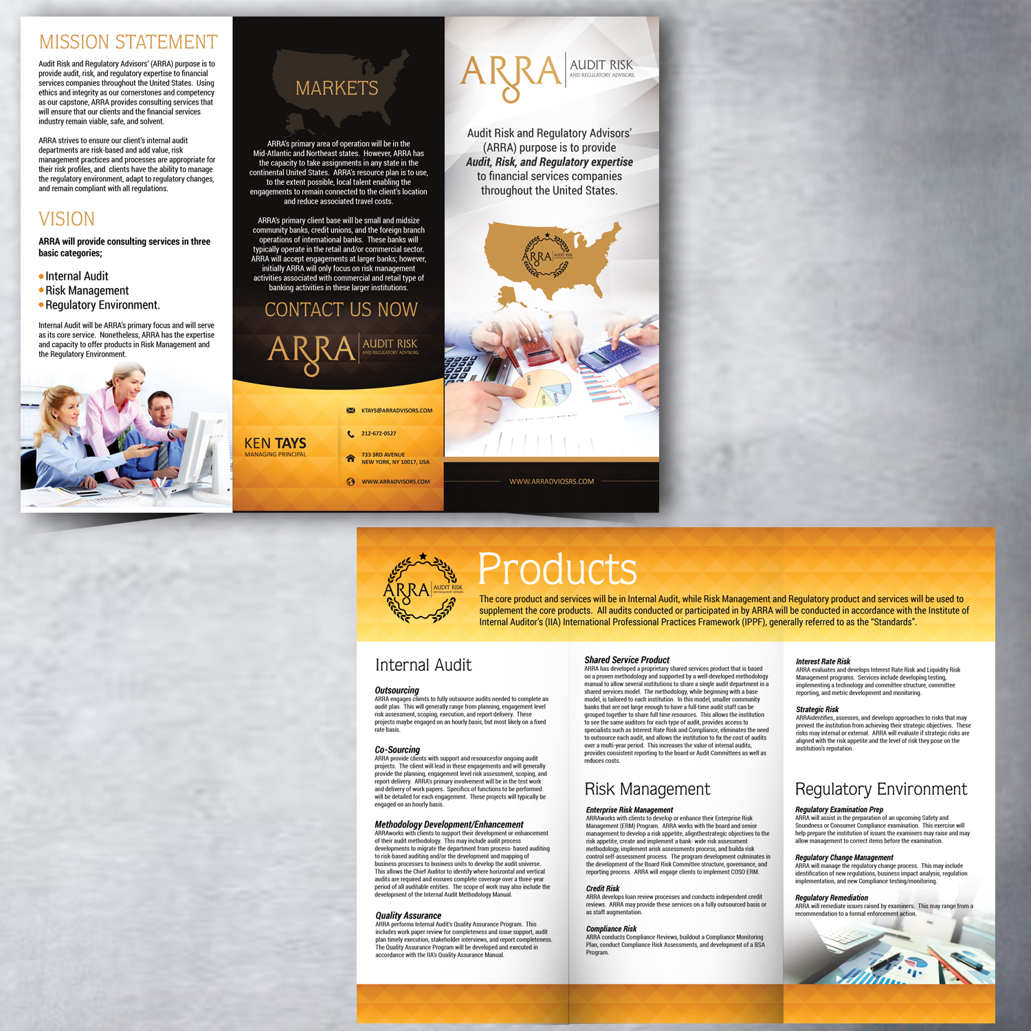 Flyer Design by uk for Audit Risk and Regulatory Advisors | Design #15552973