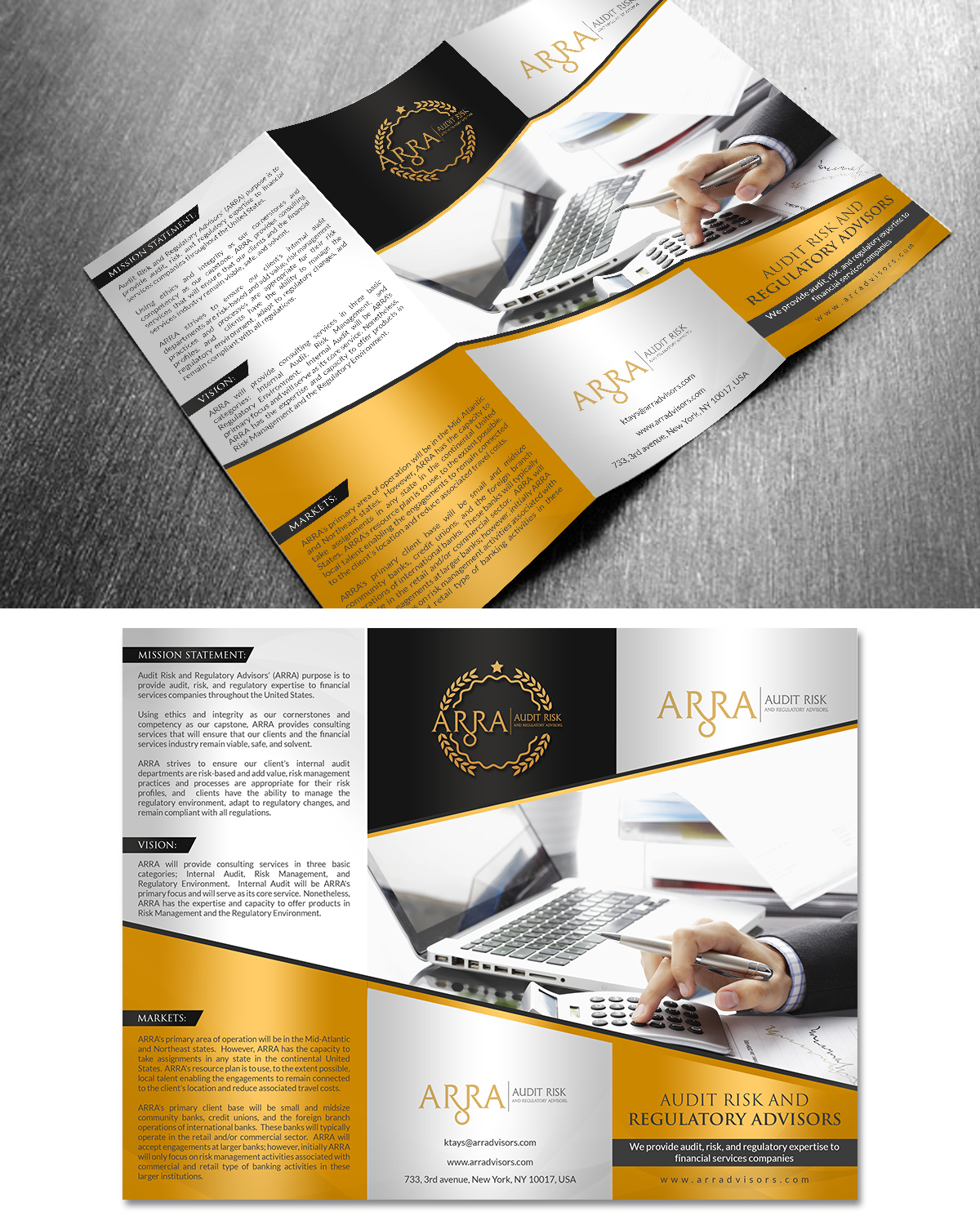 Flyer Design by creative.bugs for Audit Risk and Regulatory Advisors | Design #15554852