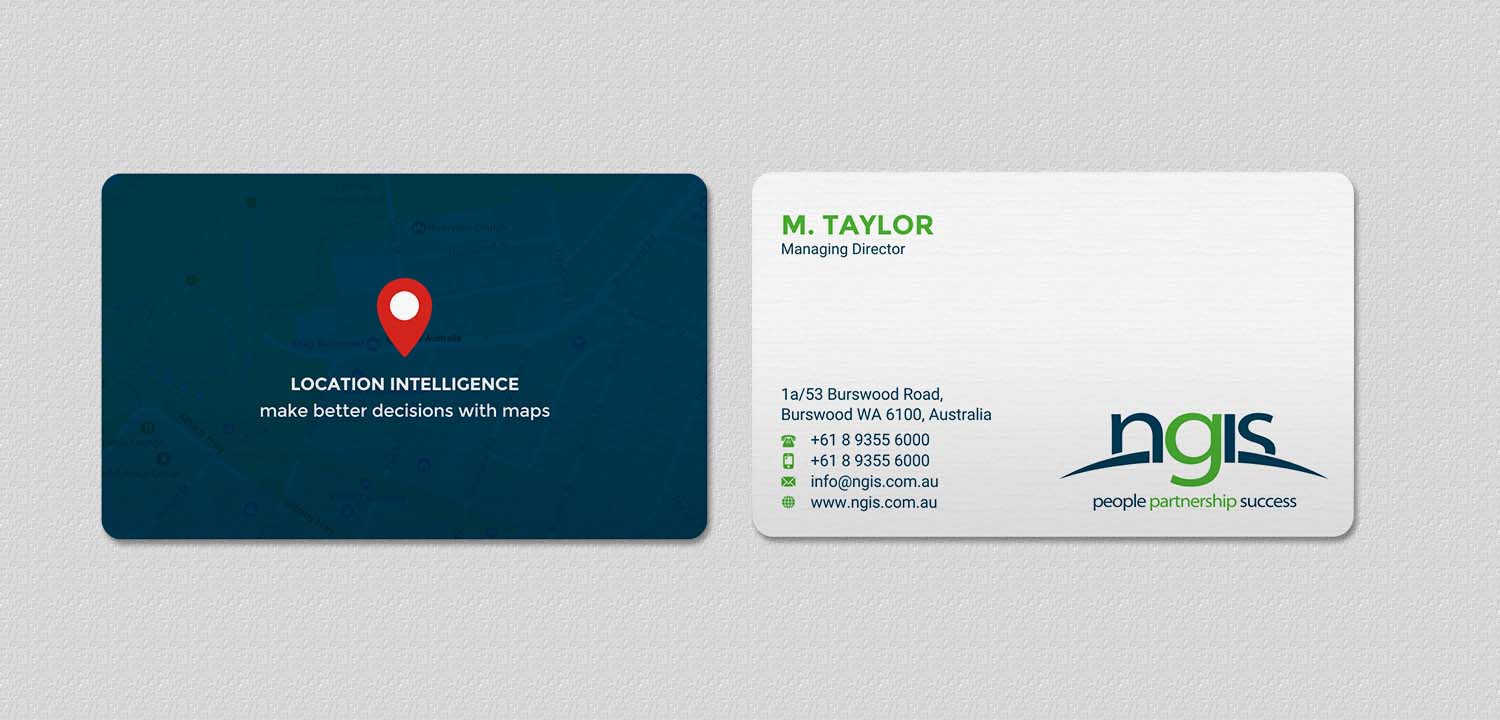 Diseño de Tarjeta de Presentación por INDIAN_Ashok para NGIS Australia | Diseño #15560538