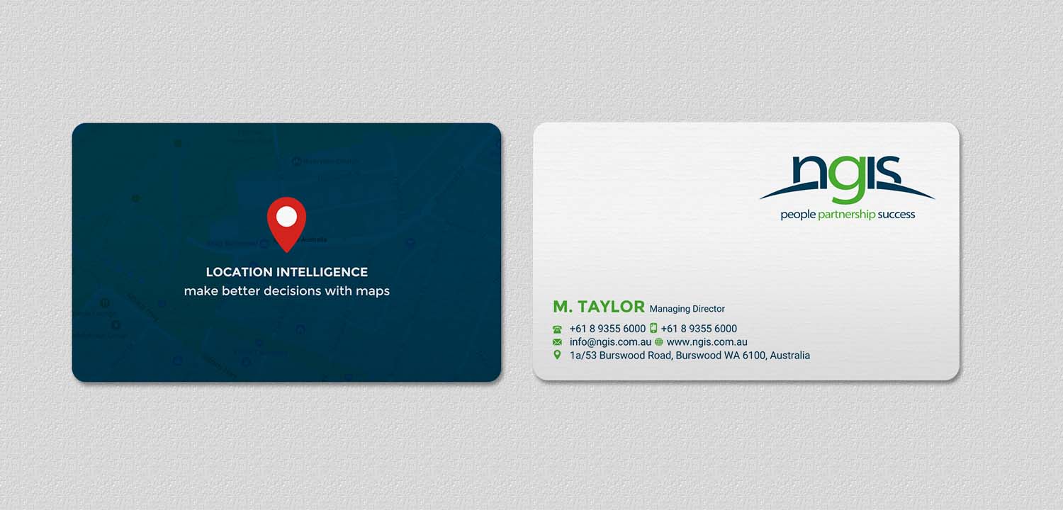 Diseño de Tarjeta de Presentación por INDIAN_Ashok para NGIS Australia | Diseño #15560542
