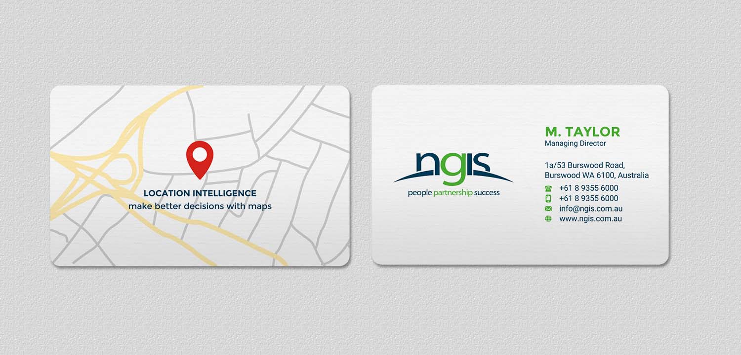 Diseño de Tarjeta de Presentación por INDIAN_Ashok para NGIS Australia | Diseño #15560548