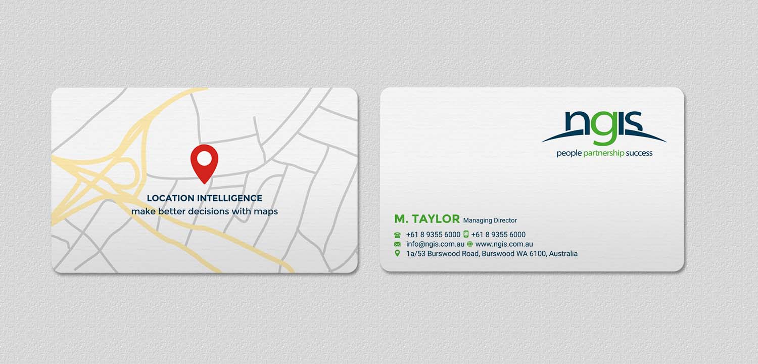 Diseño de Tarjeta de Presentación por INDIAN_Ashok para NGIS Australia | Diseño #15560549