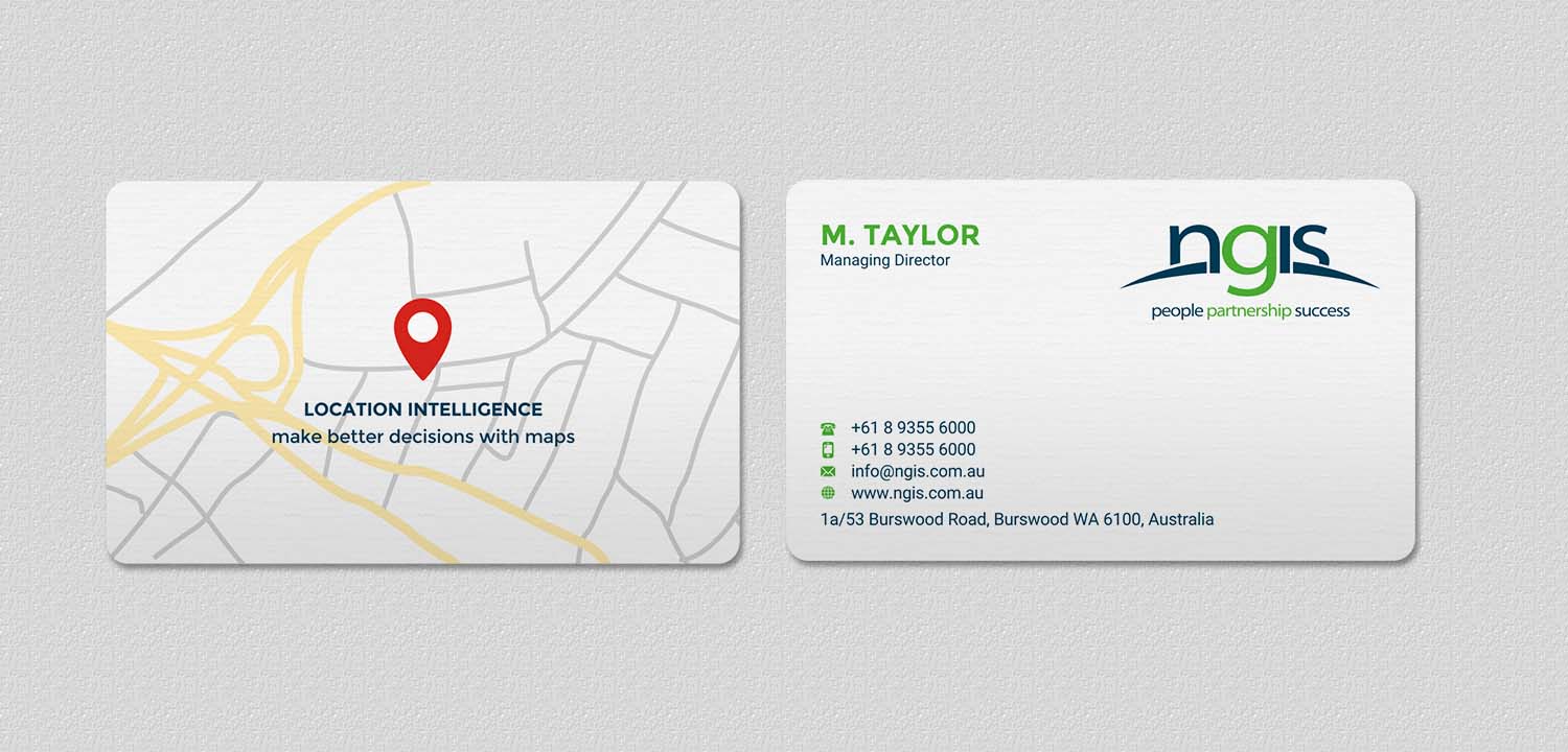 Diseño de Tarjeta de Presentación por INDIAN_Ashok para NGIS Australia | Diseño #15560552