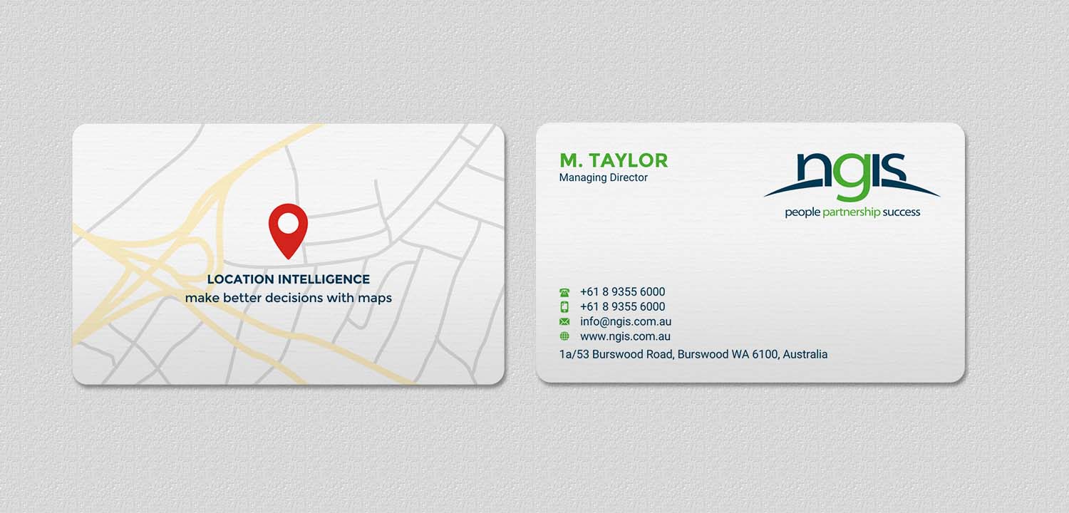 Diseño de Tarjeta de Presentación por INDIAN_Ashok para NGIS Australia | Diseño #15561640