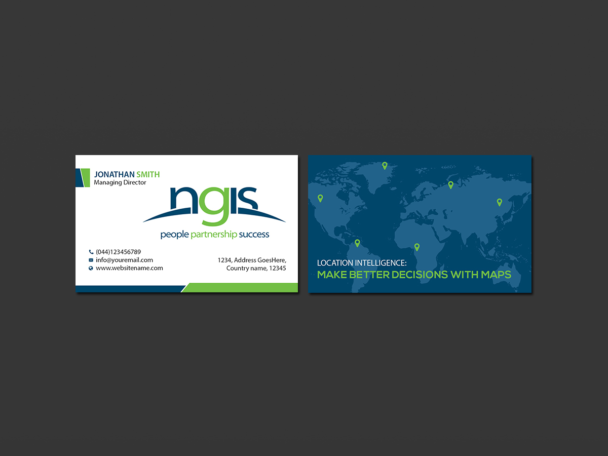Business Card Design by Creations Box 2015 for NGIS Australia | Design #15564374