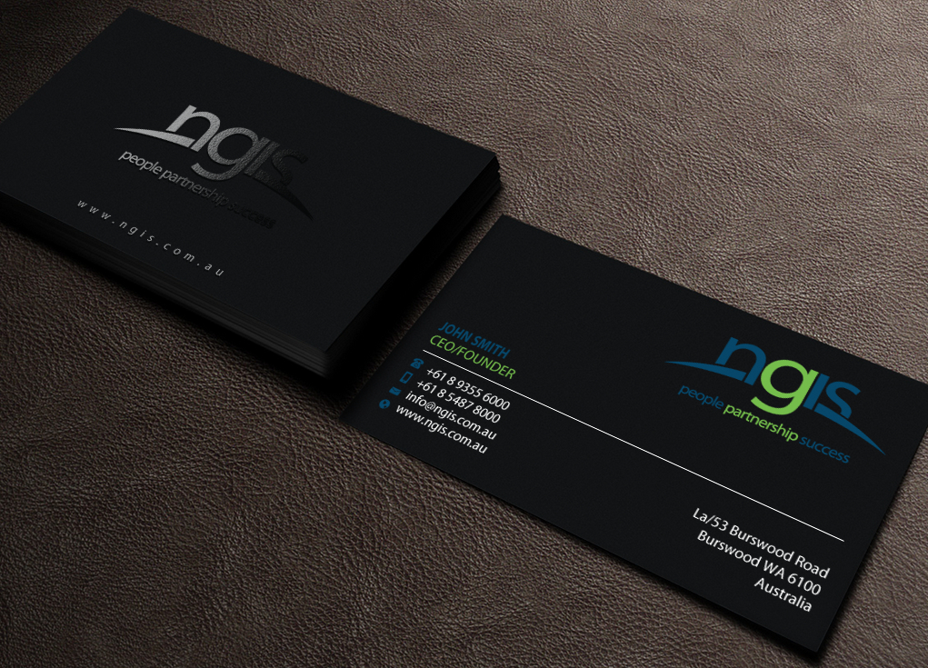 Business Card Design by Brand aid for NGIS Australia | Design #15563180