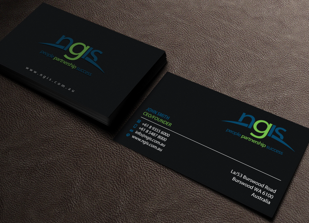 Diseño de Tarjeta de Presentación por Brand aid para NGIS Australia | Diseño #15563184