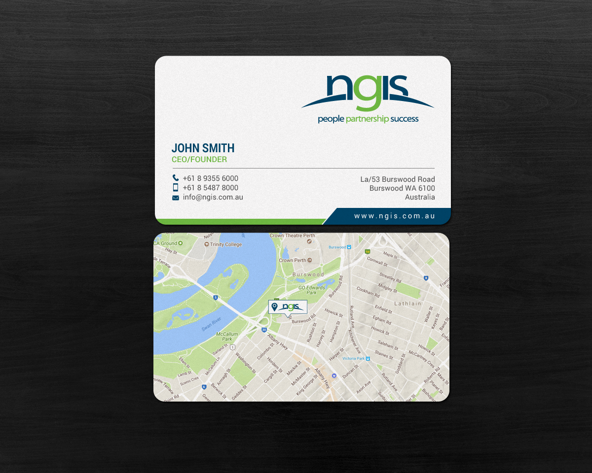 Business Card Design by chandrayaan.creative for NGIS Australia | Design #15563513