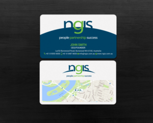 Business Card Design by chandrayaan.creative for NGIS Australia | Design: #15564015