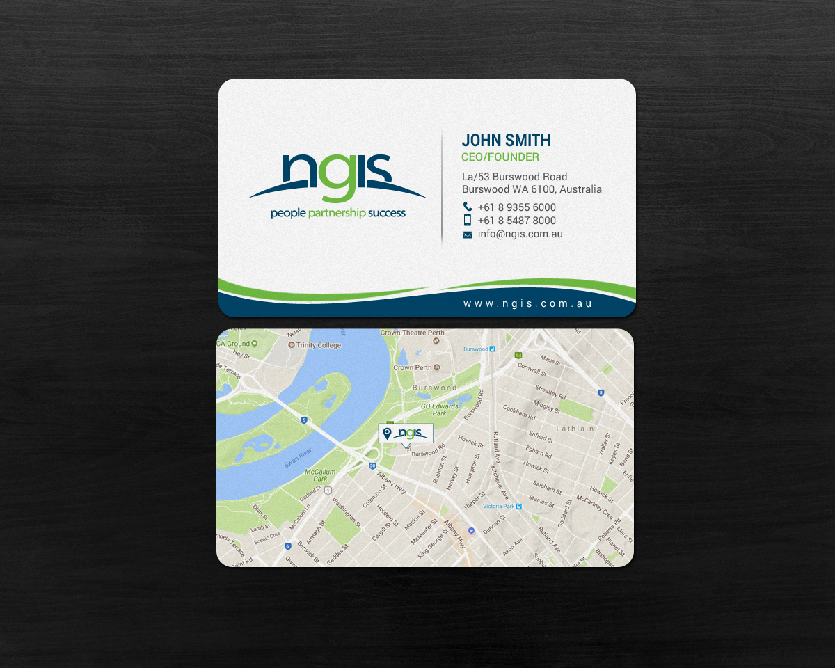Business Card Design by chandrayaan.creative for NGIS Australia | Design #15565161