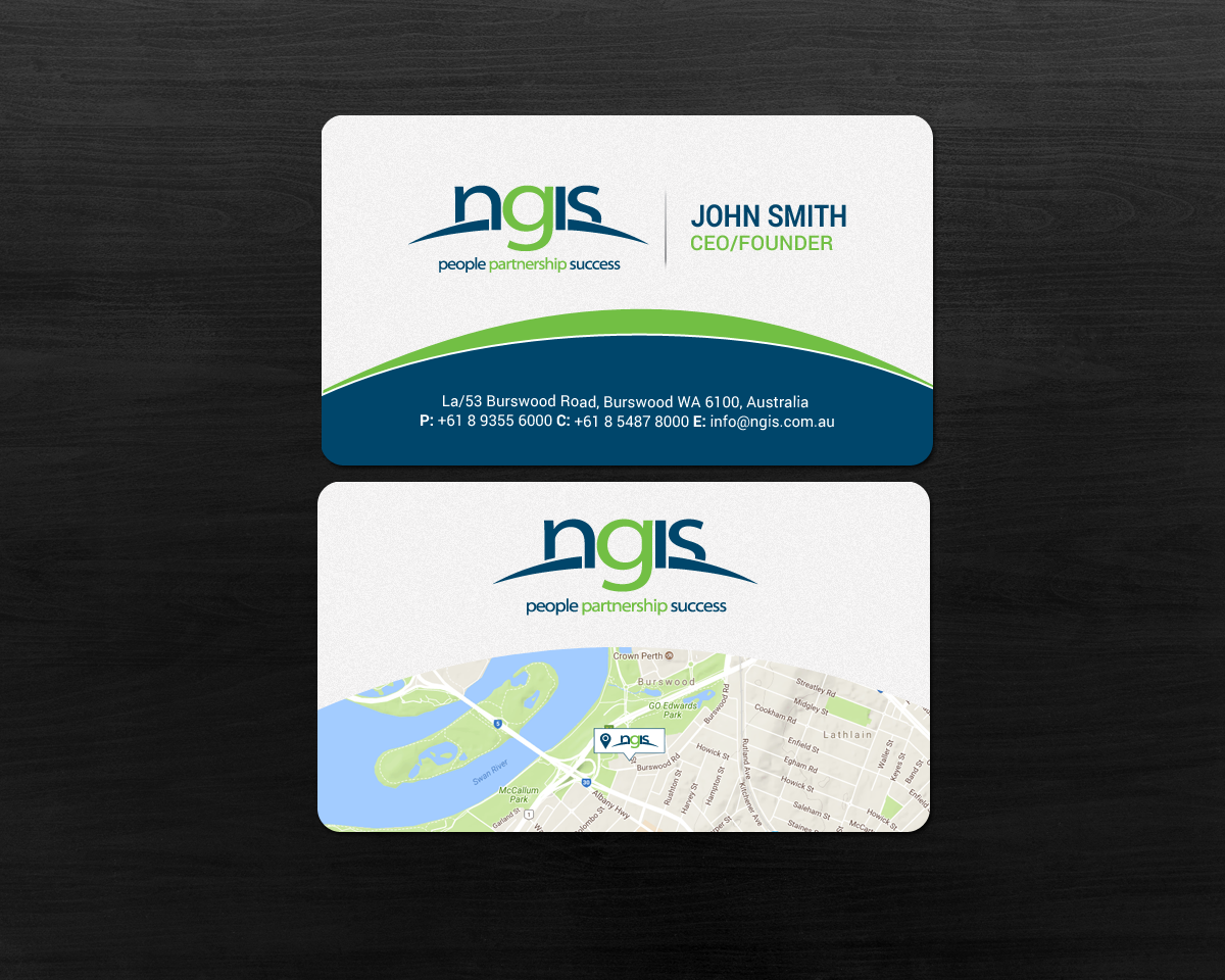 Business Card Design by chandrayaan.creative for NGIS Australia | Design #15565165