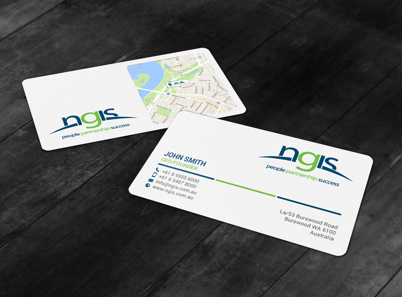 Design de Carte de Visite par chandrayaan.creative pour NGIS Australia | Design #15565351
