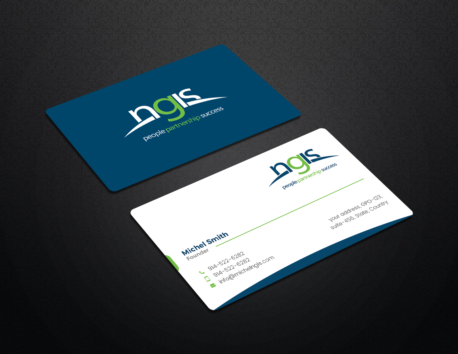 Business Card Design by Graphic Flame for NGIS Australia | Design #15593740
