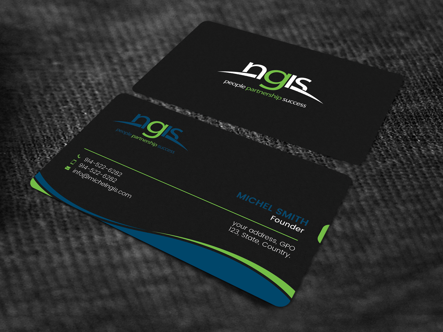Visitenkarten-Design von Graphic Flame für NGIS Australia | Design #15593768