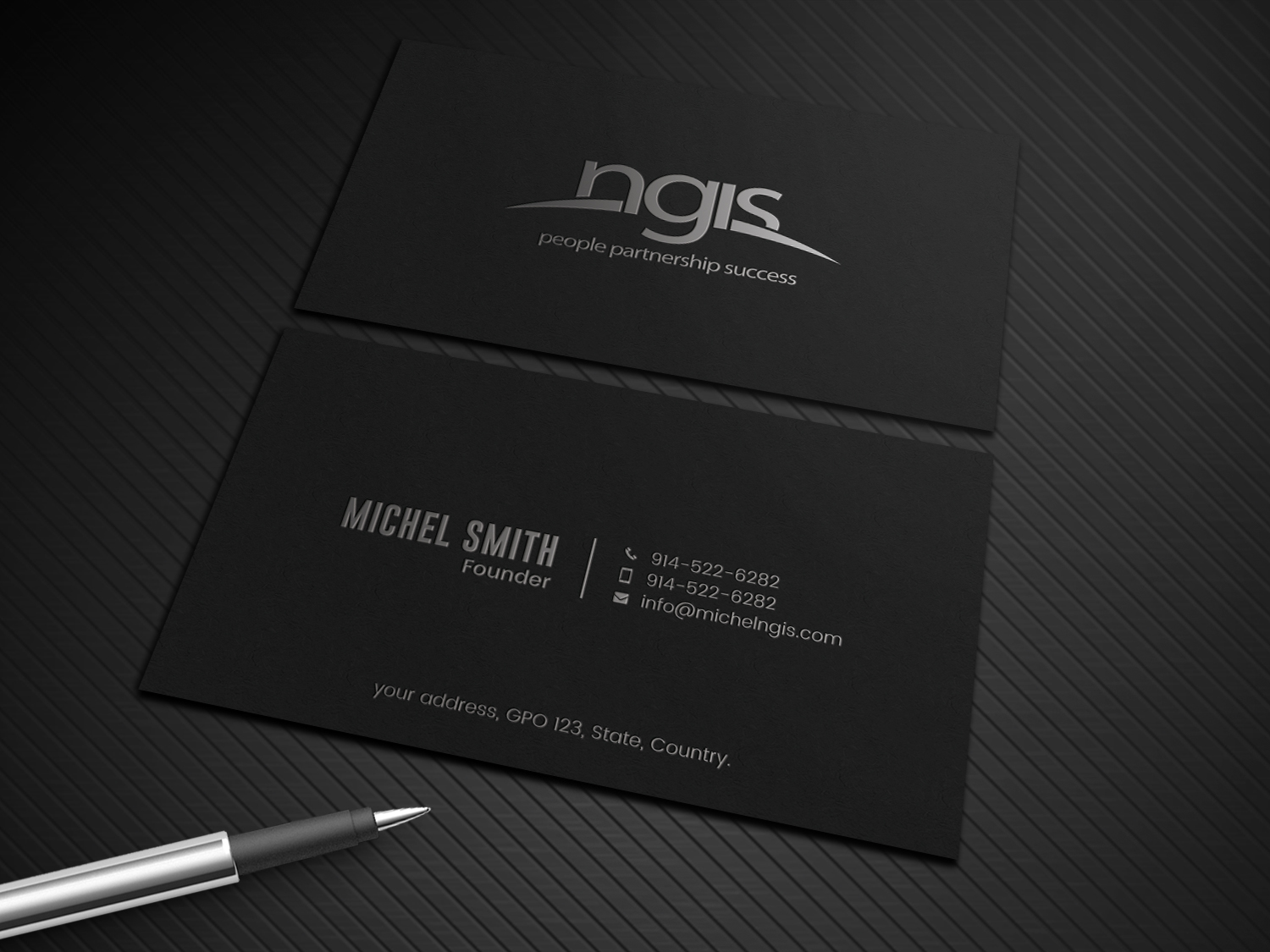 Visitenkarten-Design von Graphic Flame für NGIS Australia | Design #15593833