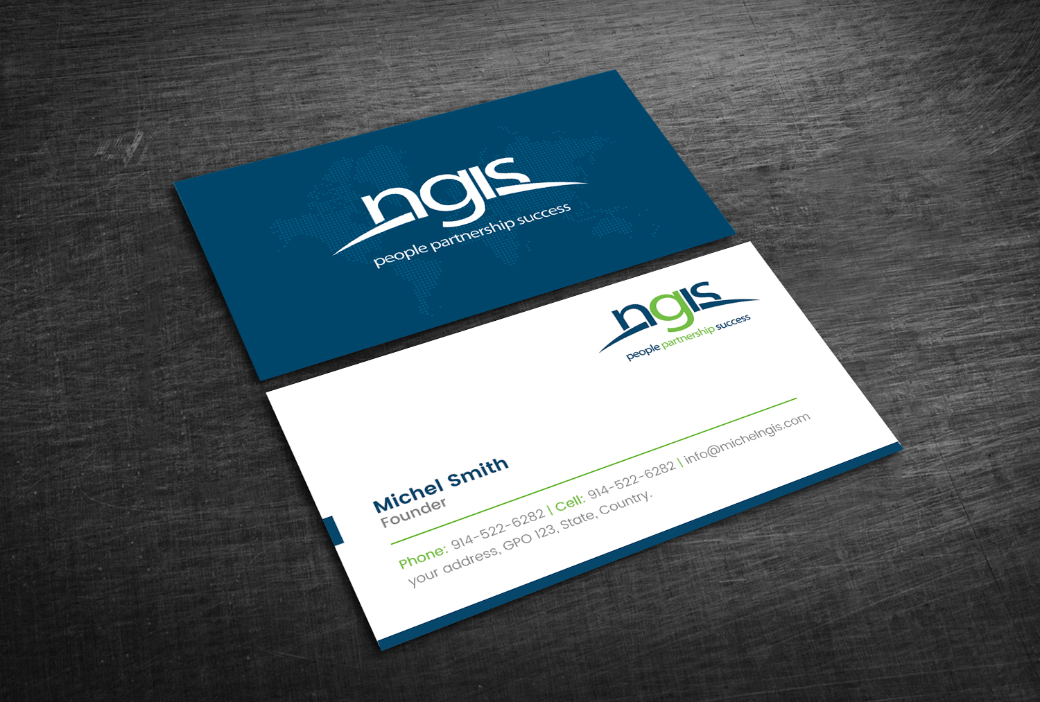 Visitenkarten-Design von Graphic Flame für NGIS Australia | Design #15593834