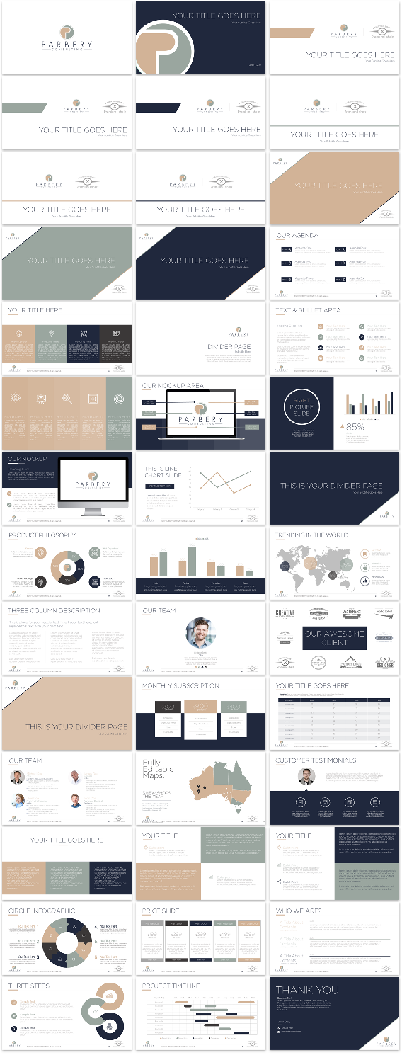 PowerPoint Design by Imazing for Parbery Consulting | Design #15570731