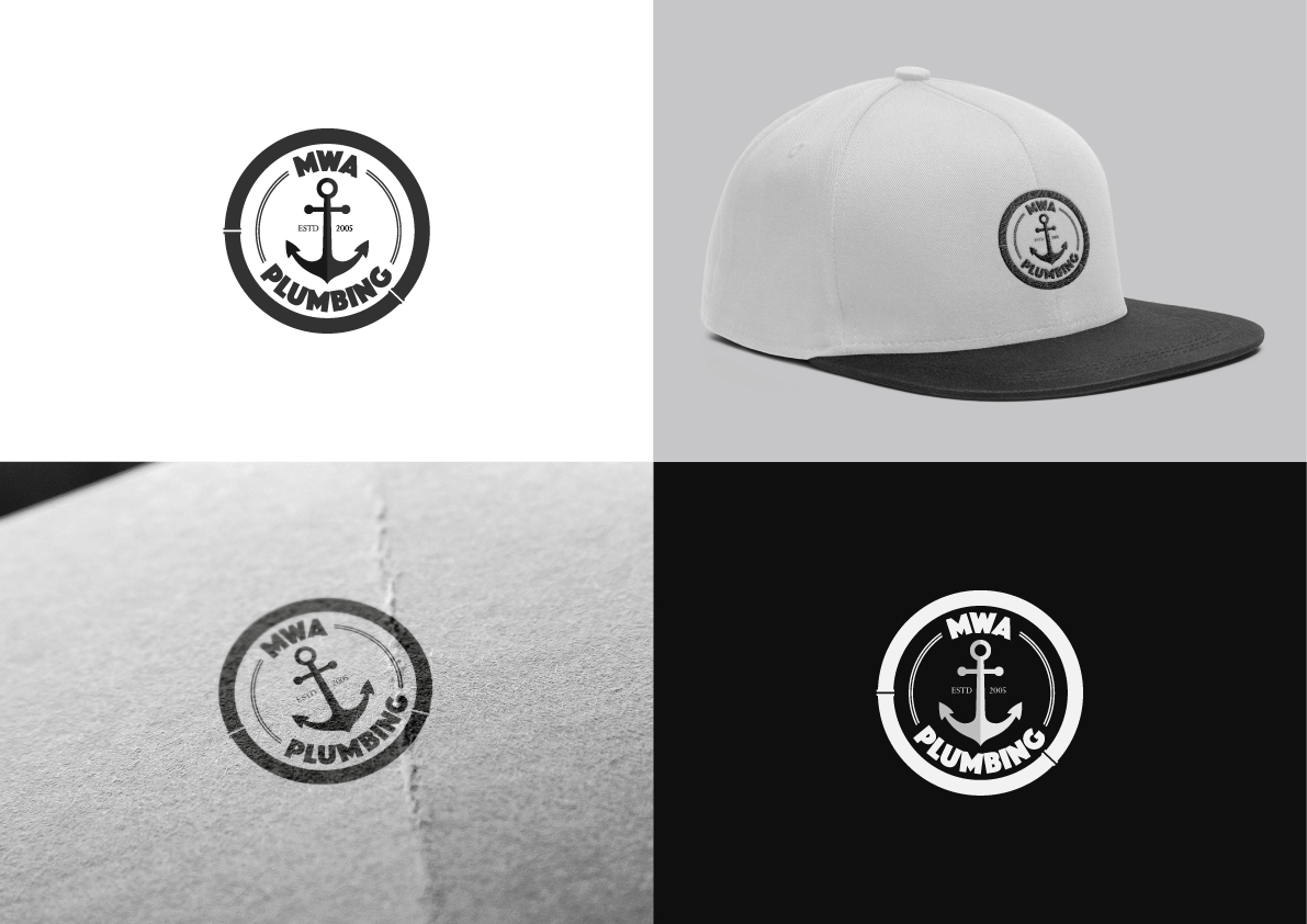 Logo Design by The Marble Peach for MWA Plumbing | Design #15575173