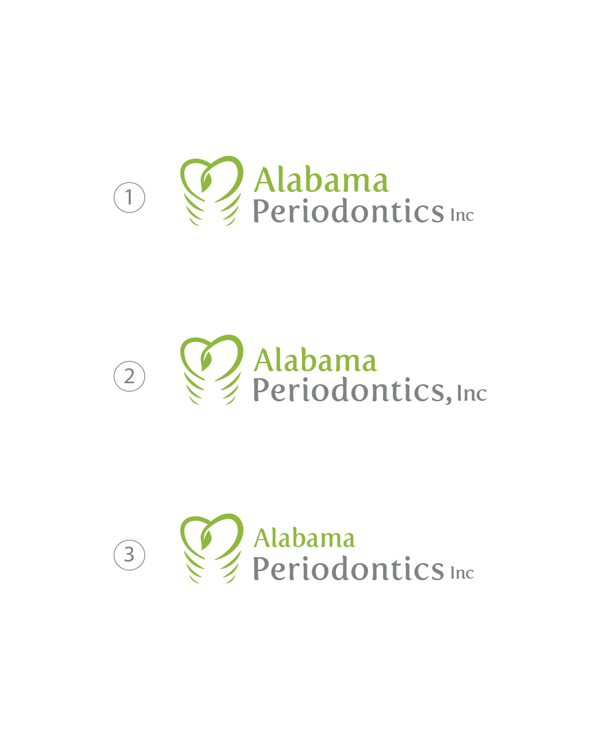Logo Design by Muhammad Imran 3 for Alabama Periodontics | Design #15618012