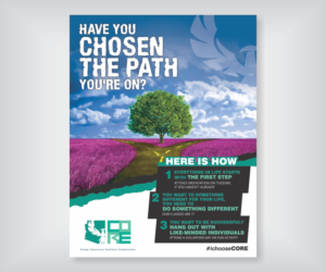 Nonprofit serving disconnected/homeless young adults (age 18-24) needs marketing | Diseño de Flyer por Cut and Glue