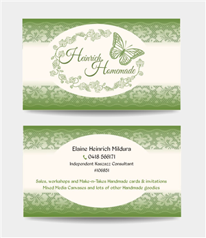 Home Based Handmade Craft Items Business Card 16 Business Card Designs For Heinrich Homemade