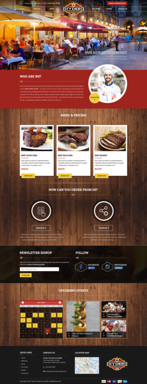 BBQ Catering & Pop-up Restaurant  | Design Wordpress par Sbss