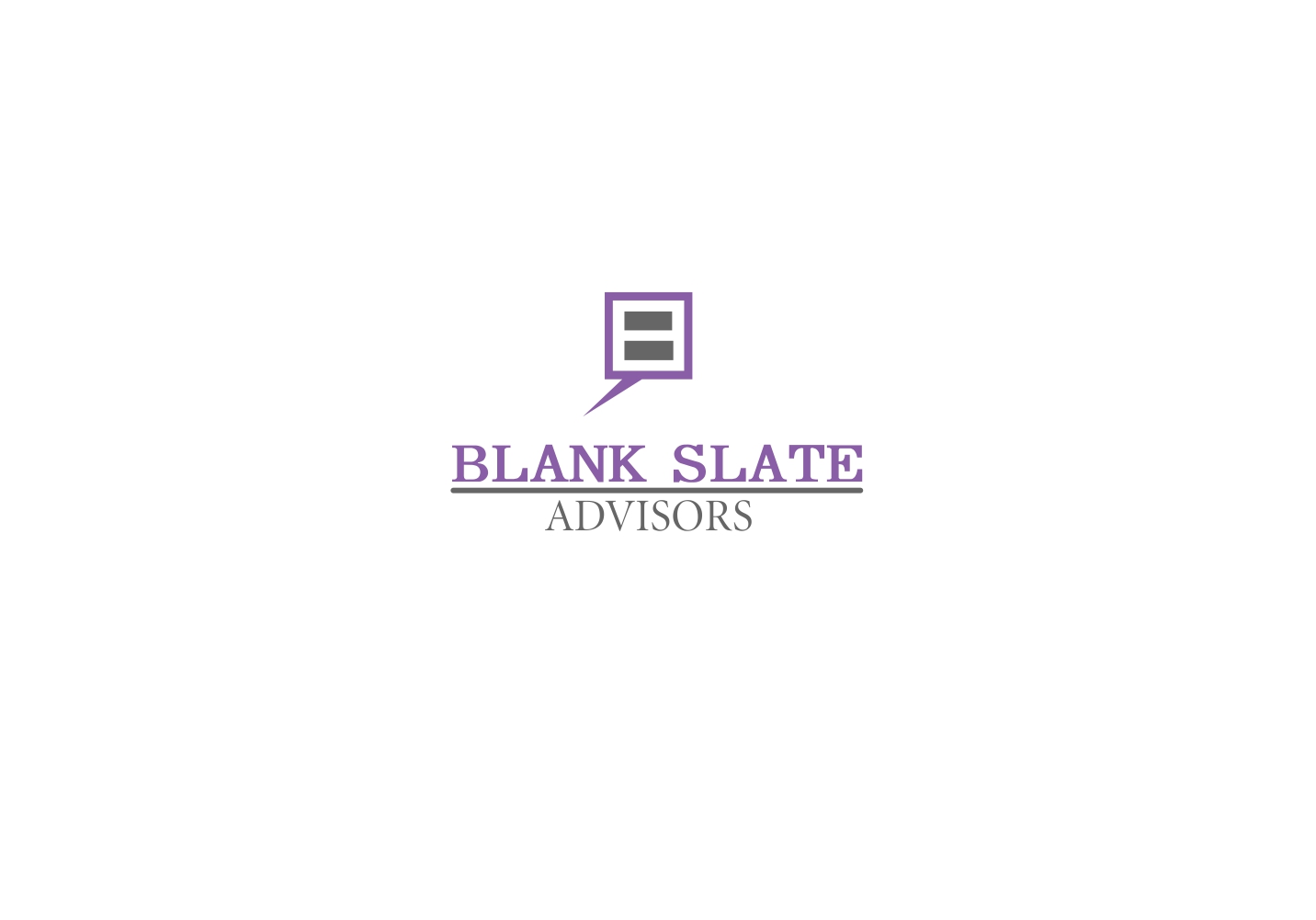 Logo-Design von VectorMagic für Blank Slate Advisors | Design #15606550