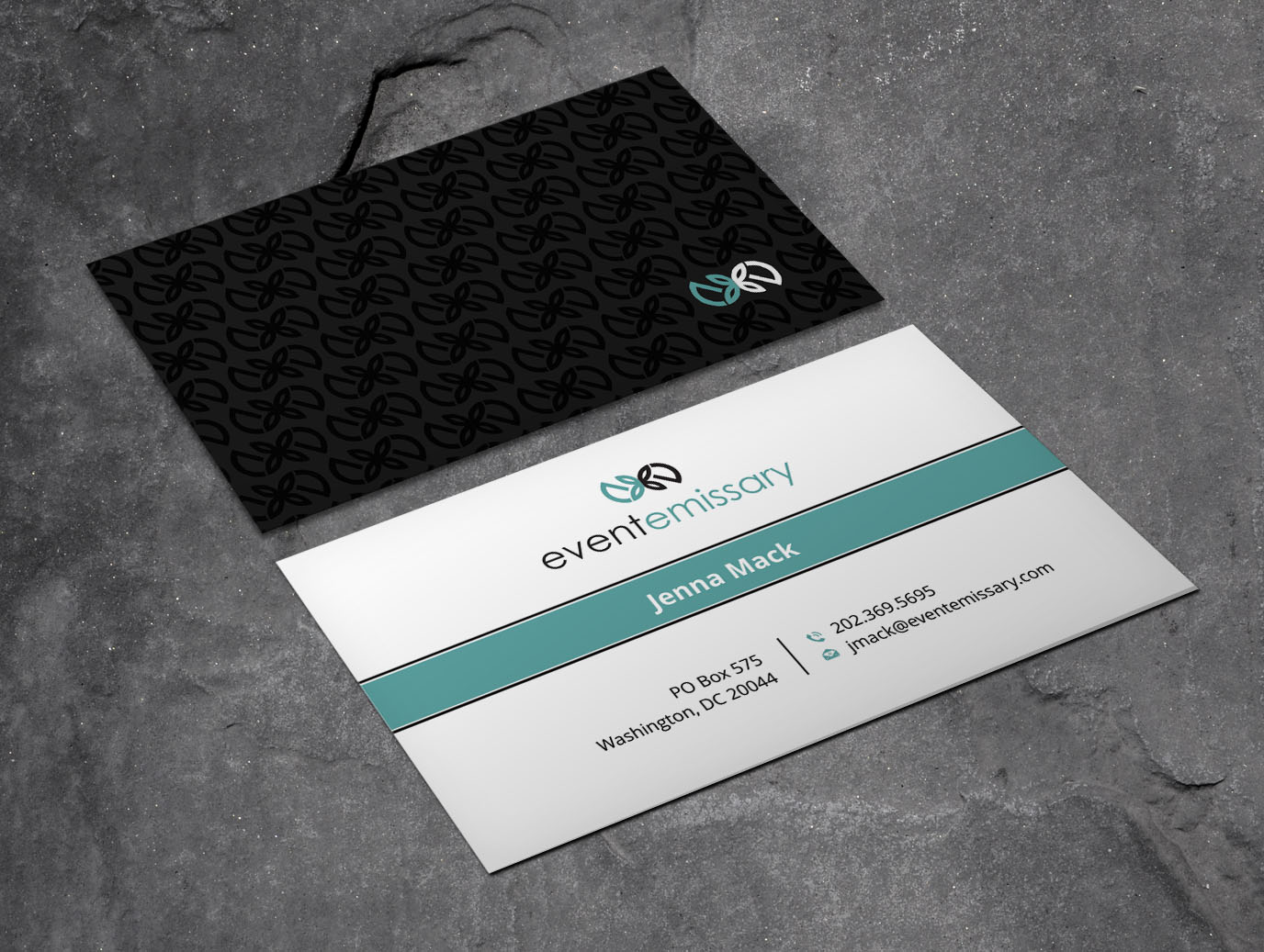 professional upmarket event planning business card design for a event planning business cards