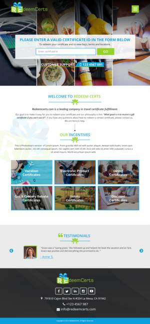 Web Design by Saurabh for Shane | Design: #15661404