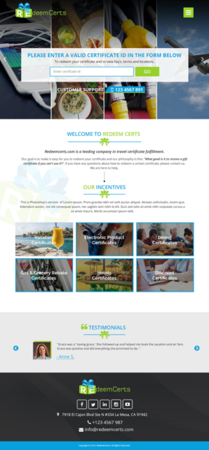 Web Design by Saurabh for Shane | Design: #15672605