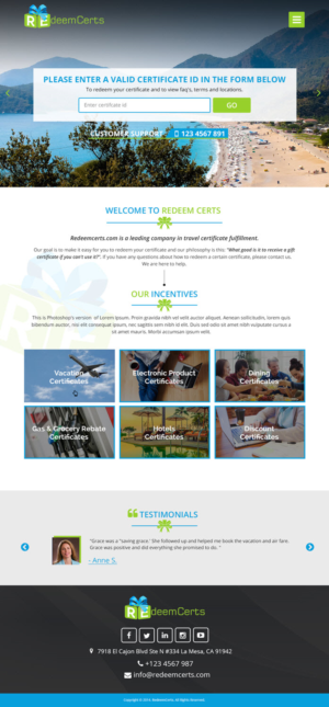 Web Design by Saurabh for Shane | Design: #15672606