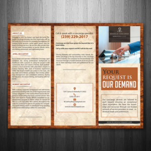 Brochure Design by creative.bugs for Bokeelia Concierge Services L.L.C | Design: #15575242