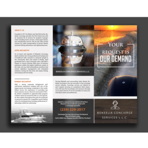 Brochure Design by creative.bugs for Bokeelia Concierge Services L.L.C | Design: #15594964