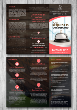 Brochure Design by ecorokerz for Bokeelia Concierge Services L.L.C | Design: #15577110