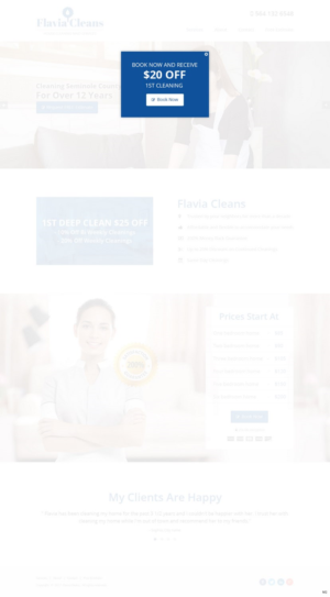 Web Design by pb for Flavia Cleans | Design: #15587810