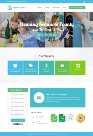 Web Design by pb for Flavia Cleans | Design: #15590800