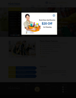 Web Design by pb for Flavia Cleans | Design: #15590806
