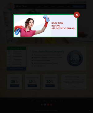 Web Design by pb for Flavia Cleans | Design: #15590809