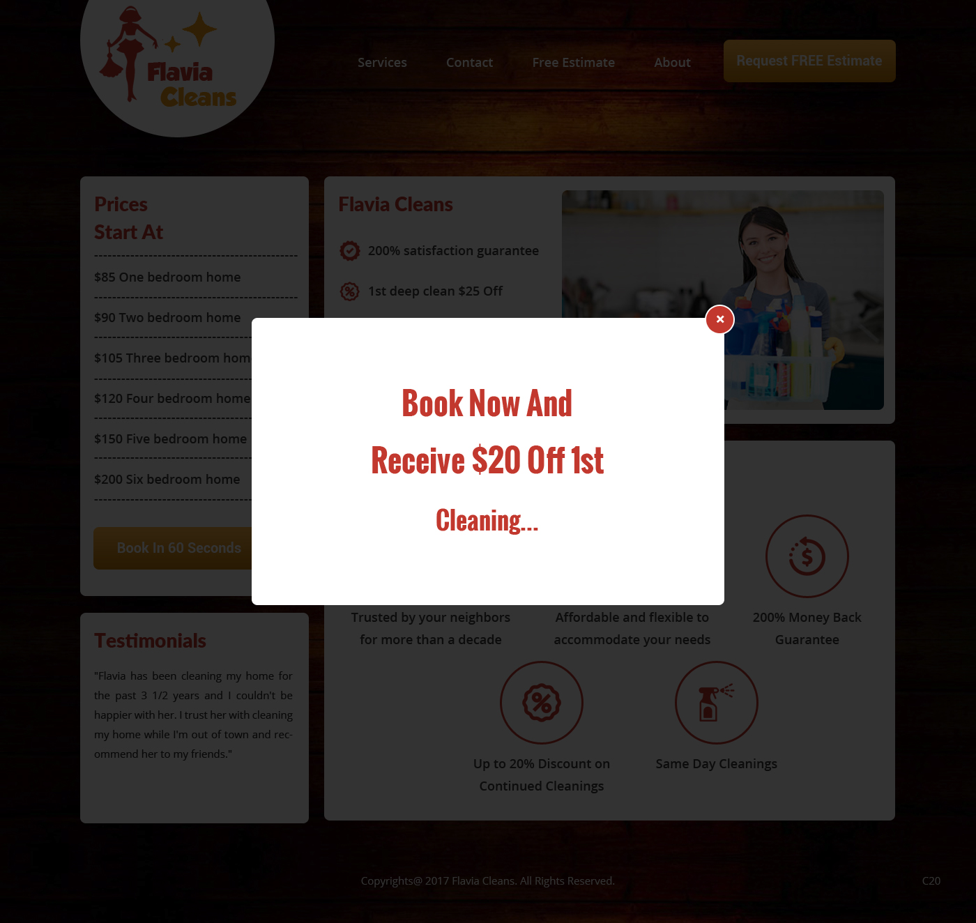 Web Design by pb for Flavia Cleans | Design #15598653