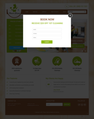 Web Design by pb for Flavia Cleans | Design: #15598654