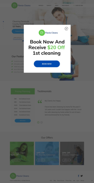 Web Design par pb pour Flavia Cleans | Design : #15598663
