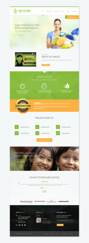 Web Design par primarydesigner2k9 pour Flavia Cleans | Design #15628693