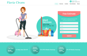 Web Design par Kingdom Vision pour Flavia Cleans | Design : #15595566