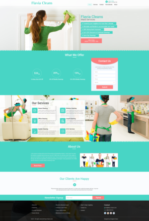 Flavia Cleans | Web Design par Kingdom Vision