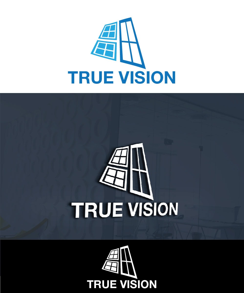 Logo Design by joliau for True Vision Windows & Doors | Design #15599708