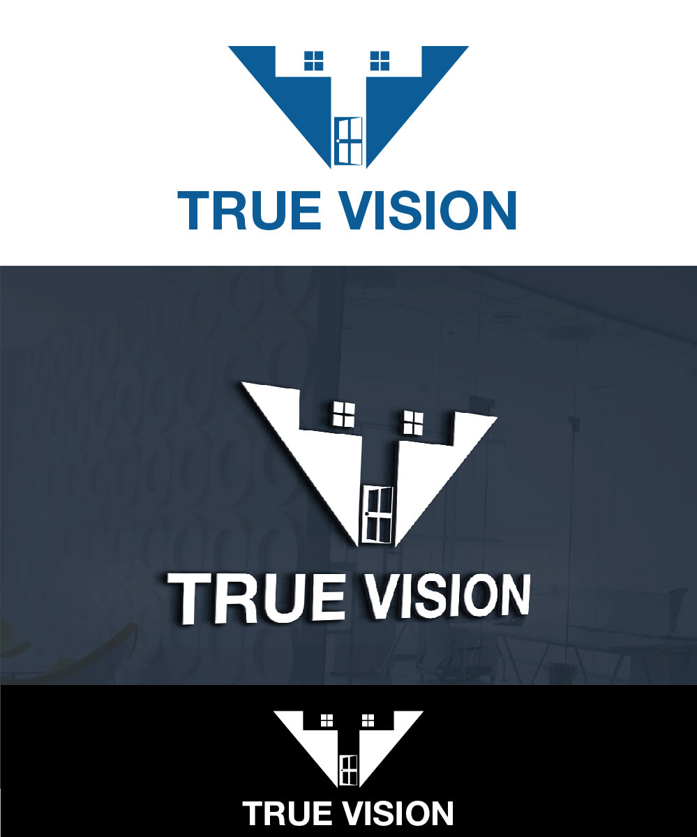 Logo Design by joliau for True Vision Windows & Doors | Design #15599710