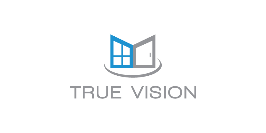 Logo Design by debdesign for True Vision Windows & Doors | Design #15587422