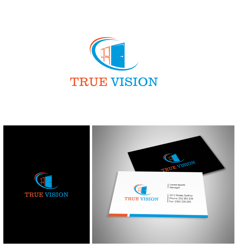 Logo Design by Deziners Zone for True Vision Windows & Doors | Design #15596110