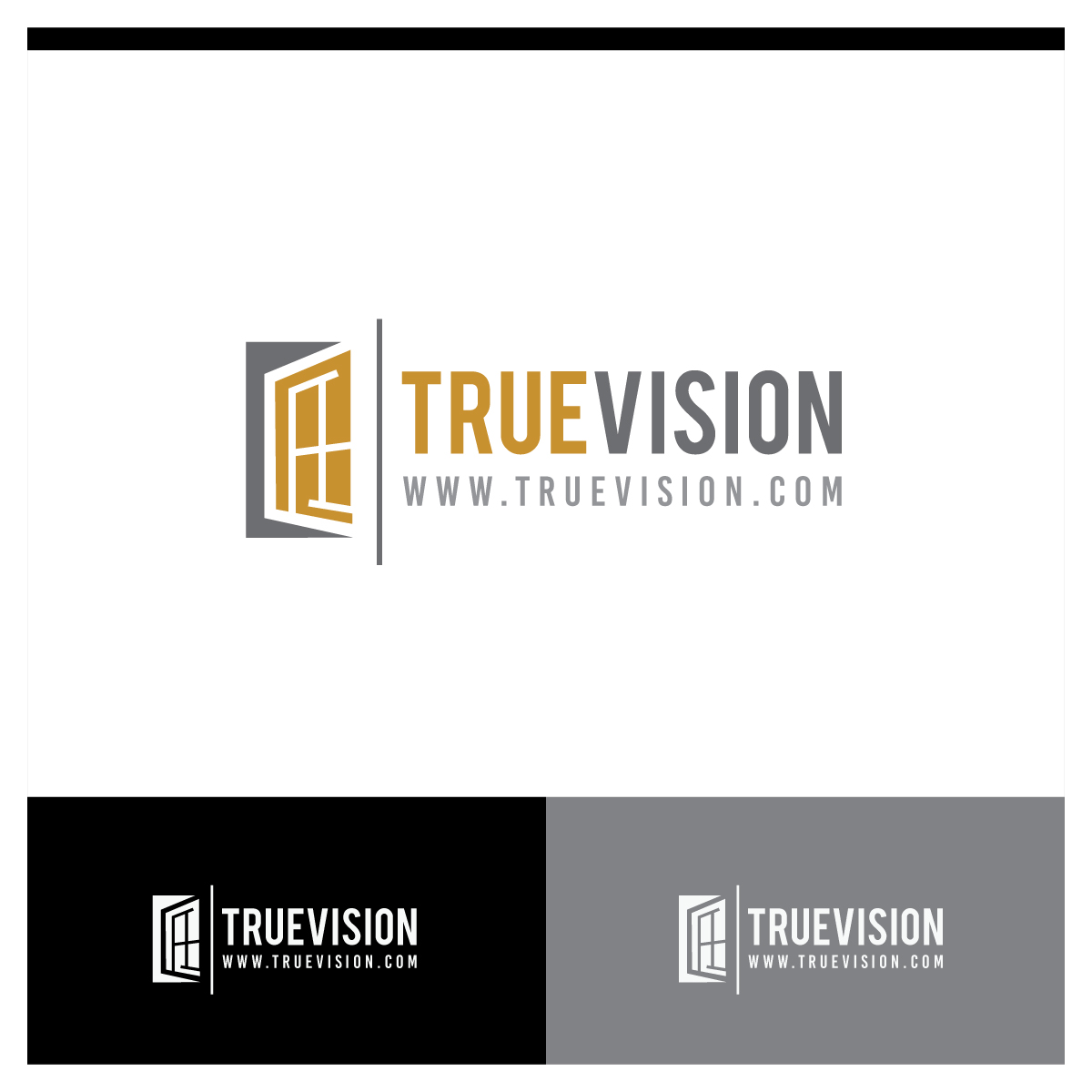 Diseño de Logo por webeezine para True Vision Windows & Doors | Diseño #15584903