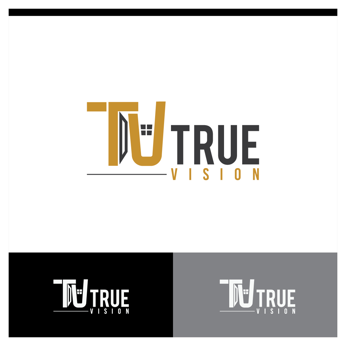 Diseño de Logo por webeezine para True Vision Windows & Doors | Diseño #15584904